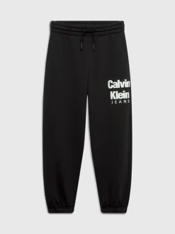 Calvin Klein Relaxed Fleece Logo Joggers 11 Calvin Klein Relaxed Fleece Logo Joggers -Everywear Shop IB0IB01816 BEH alternate4