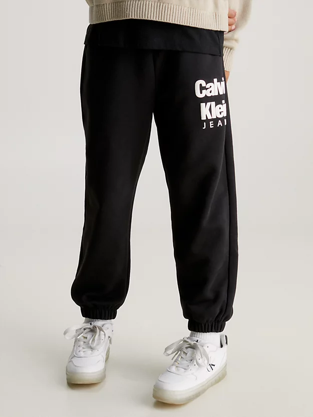 Calvin Klein Relaxed Fleece Logo Joggers 3 Calvin Klein Relaxed Fleece Logo Joggers