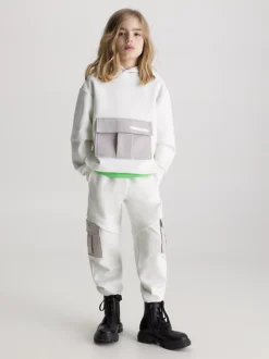 Calvin Klein Relaxed Spacer Colourblock Hoodie -Everywear Shop IB0IB01859 YBI alternate3