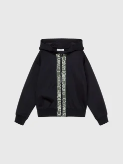 Calvin Klein Relaxed Logo Zip Up Hoodie -Everywear Shop IB0IB01861 BEH alternate4