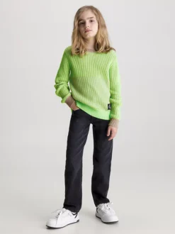 Calvin Klein Colourblock Jumper -Everywear Shop IB0IB01872 PED alternate3