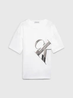 Calvin Klein Cotton Logo T-shirt -Everywear Shop IB0IB01884 YAF alternate4
