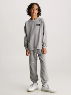 Calvin Klein Mineral Dye Long Sleeve T-shirt -Everywear Shop IB0IB01886 BEH alternate3