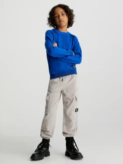 Calvin Klein Relaxed Corduroy Cargo Joggers 10 Calvin Klein Relaxed Corduroy Cargo Joggers -Everywear Shop IB0IB01901 PEE alternate3