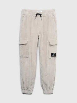 Calvin Klein Relaxed Corduroy Cargo Joggers 11 Calvin Klein Relaxed Corduroy Cargo Joggers -Everywear Shop IB0IB01901 PEE alternate4