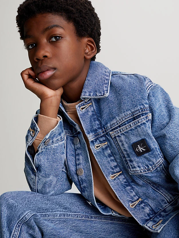 Calvin Klein Relaxed Laser Denim Jacket 5 Calvin Klein Relaxed Laser Denim Jacket - Image 3