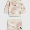 Calvin Klein Newborn Sweatshirt And Shorts Set