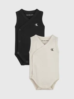 Calvin Klein Newborn 2-Pack Sleeveless Bodysuit
