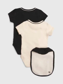 Calvin Klein Newborn Bodysuit And Bib Giftset -Everywear Shop IN0IN00099 01D alternate2