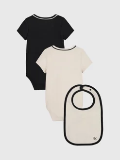 Calvin Klein Newborn Bodysuit And Bib Giftset -Everywear Shop IN0IN00099 01D alternate4