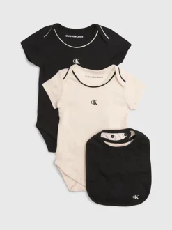 Calvin Klein Newborn Bodysuit And Bib Giftset
