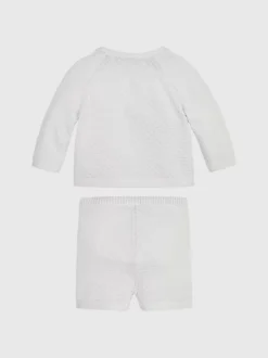 Calvin Klein Newborn Jumper And Shorts Set 5 Calvin Klein Newborn Jumper And Shorts Set -Everywear Shop IN0IN00102 PSX alternate1