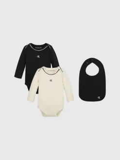 Calvin Klein Newborn Bodysuit And Bib Giftpack