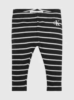 Calvin Klein Newborn Ribbed Striped Leggings