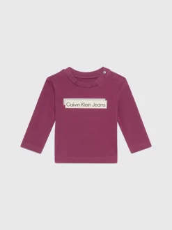 Calvin Klein Newborn Long Sleeve Logo T-shirt