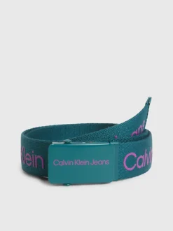 Calvin Klein Unisex Canvas Logo Belt