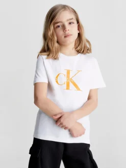 Calvin Klein Kids Organic Cotton Logo T-shirt 12 Calvin Klein Kids Organic Cotton Logo T-shirt -Everywear Shop IU0IU00267 0K6 alternate2