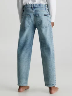 Calvin Klein Unisex Mid Rise Straight Jeans -Everywear Shop IU0IU00478 1A4 alternate3