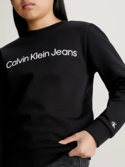 Calvin Klein Unisex Logo Sweatshirt -Everywear Shop IU0IU00581 BEH alternate5