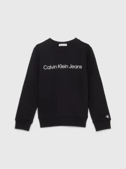 Calvin Klein Unisex Logo Sweatshirt -Everywear Shop IU0IU00581 BEH alternate7