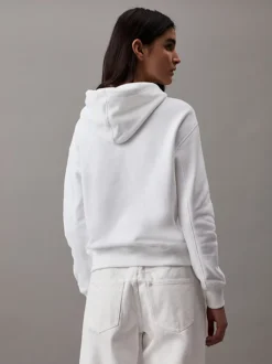 Calvin Klein Cotton Blend Fleece Hoodie -Everywear Shop J20J213178 YAF alternate1