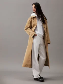 Calvin Klein Cotton Blend Fleece Hoodie -Everywear Shop J20J213178 YAF alternate4