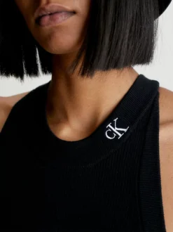 Calvin Klein Organic Cotton Halter Neck Dress -Everywear Shop J20J220743 BEH alternate2