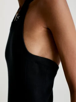 Calvin Klein Organic Cotton Halter Neck Dress -Everywear Shop J20J220743 BEH alternate3