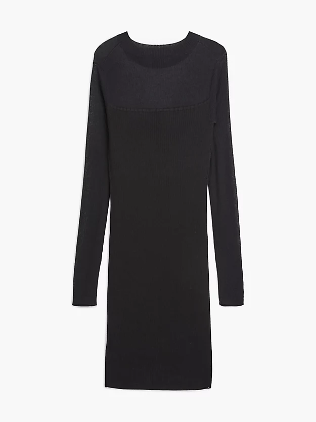 Calvin Klein Long Sleeve Knit Midi Dress 8 Calvin Klein Long Sleeve Knit Midi Dress - Image 6