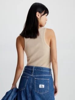 Calvin Klein Slim Cotton Rib Tank Top -Everywear Shop J20J221496 ABM alternate2