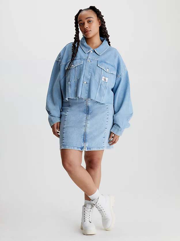 Calvin Klein Relaxed Cropped Denim Jacket 7 Calvin Klein Relaxed Cropped Denim Jacket - Image 5