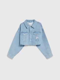 Calvin Klein Relaxed Cropped Denim Jacket 15 Calvin Klein Relaxed Cropped Denim Jacket -Everywear Shop J20J221506 1AA alternate5