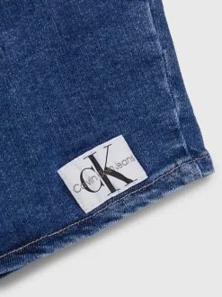 Calvin Klein Denim Zip Up Bralette Top -Everywear Shop J20J221559 1A4 alternate7