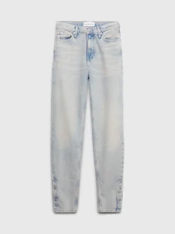 Calvin Klein Button Hem Mom Jeans 13 Calvin Klein Button Hem Mom Jeans -Everywear Shop J20J221793 1AA alternate5