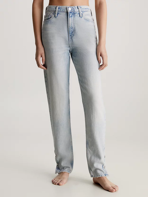 Calvin Klein Button Hem Mom Jeans 3 Calvin Klein Button Hem Mom Jeans