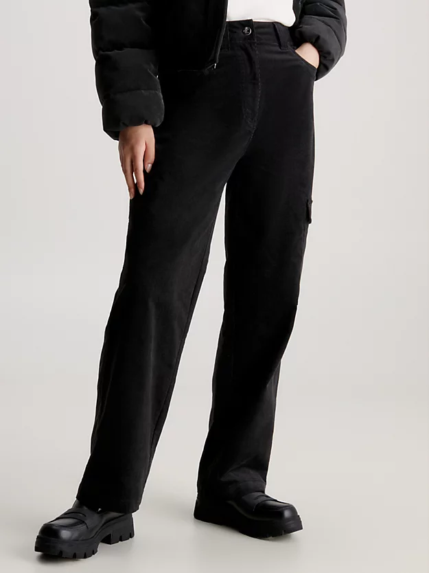Calvin Klein High Rise Corduroy Cargo Pants 3 Calvin Klein High Rise Corduroy Cargo Pants