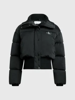 Calvin Klein Short Padded Bomber Jacket 13 Calvin Klein Short Padded Bomber Jacket -Everywear Shop J20J221899 BEH alternate5