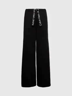 Calvin Klein Logo Tape Wide Leg Joggers 13 Calvin Klein Logo Tape Wide Leg Joggers -Everywear Shop J20J221916 BEH alternate5