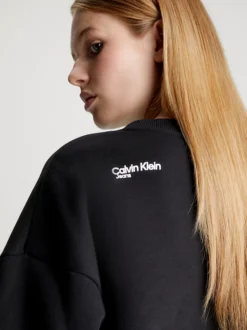 Calvin Klein Printed Boyfriend Sweatshirt 11 Calvin Klein Printed Boyfriend Sweatshirt -Everywear Shop J20J221940 BEH alternate3