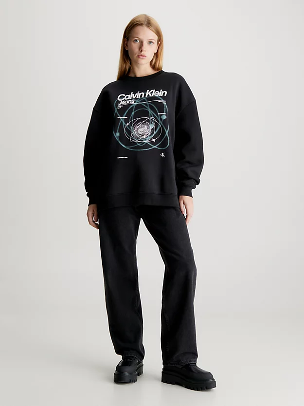 Calvin Klein Printed Boyfriend Sweatshirt 7 Calvin Klein Printed Boyfriend Sweatshirt - Image 5