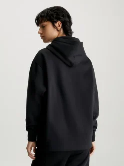 Calvin Klein Oversized Logo Tape Hoodie 10 Calvin Klein Oversized Logo Tape Hoodie -Everywear Shop J20J221942 BEH alternate2