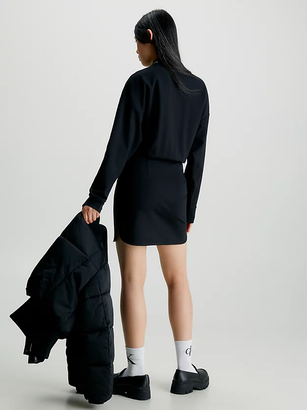 Calvin Klein Milano Jersey Long Sleeve Dress 5 Calvin Klein Milano Jersey Long Sleeve Dress - Image 3
