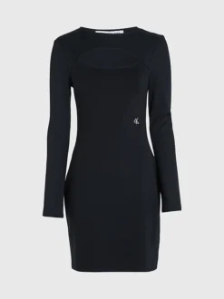 Calvin Klein Milano Jersey Cut Out Dress 11 Calvin Klein Milano Jersey Cut Out Dress -Everywear Shop J20J221984 BEH alternate4