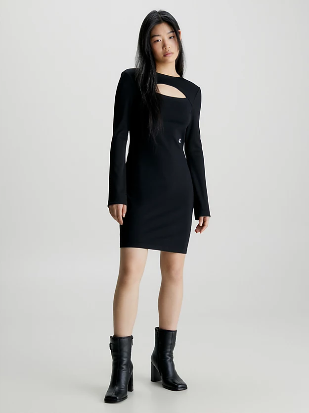 Calvin Klein Milano Jersey Cut Out Dress 3 Calvin Klein Milano Jersey Cut Out Dress