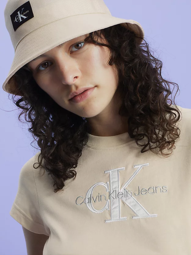 Calvin Klein Cropped Monogram T-shirt 6 Calvin Klein Cropped Monogram T-shirt - Image 4
