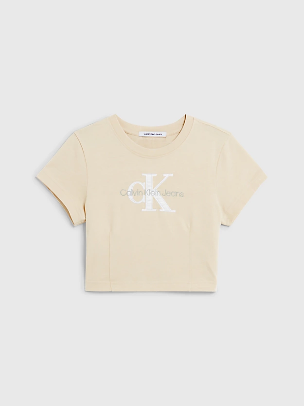 Calvin Klein Cropped Monogram T-shirt 8 Calvin Klein Cropped Monogram T-shirt - Image 6