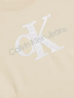 Calvin Klein Cropped Monogram T-shirt 17 Calvin Klein Cropped Monogram T-shirt -Everywear Shop J20J222069 ACJ alternate7