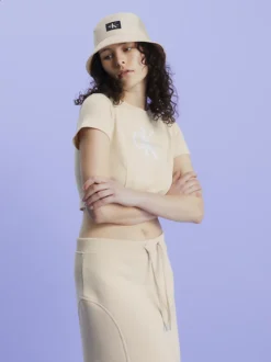 Calvin Klein Cropped Monogram T-shirt