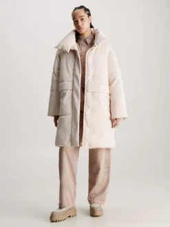 Calvin Klein Relaxed Soft Shine Puffer Coat
