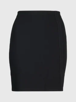 Calvin Klein Slim Ribbed Mini Skirt 13 Calvin Klein Slim Ribbed Mini Skirt -Everywear Shop J20J222190 BEH alternate5
